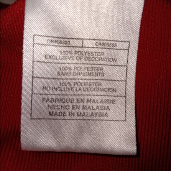 EUC NIKE XXL Men's Long Sleeve Dark Red/Crimson Crewneck Knit Shirt - Picture 4 of 4